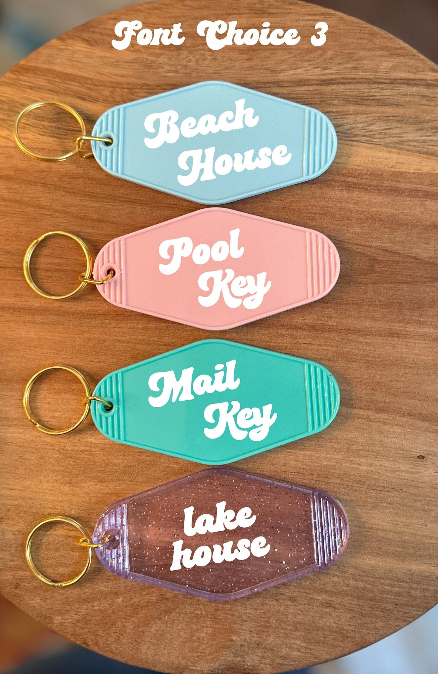 "Mail Key" Retro Motel Keychain