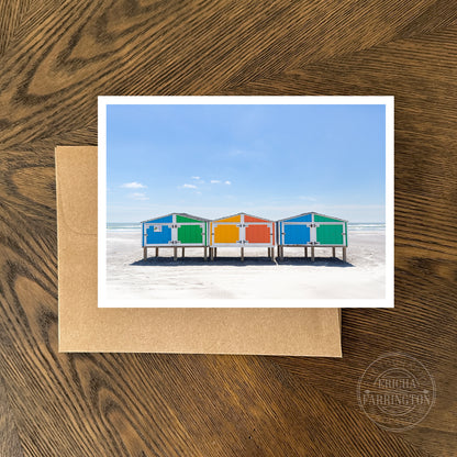 Colorful Beach Note Card