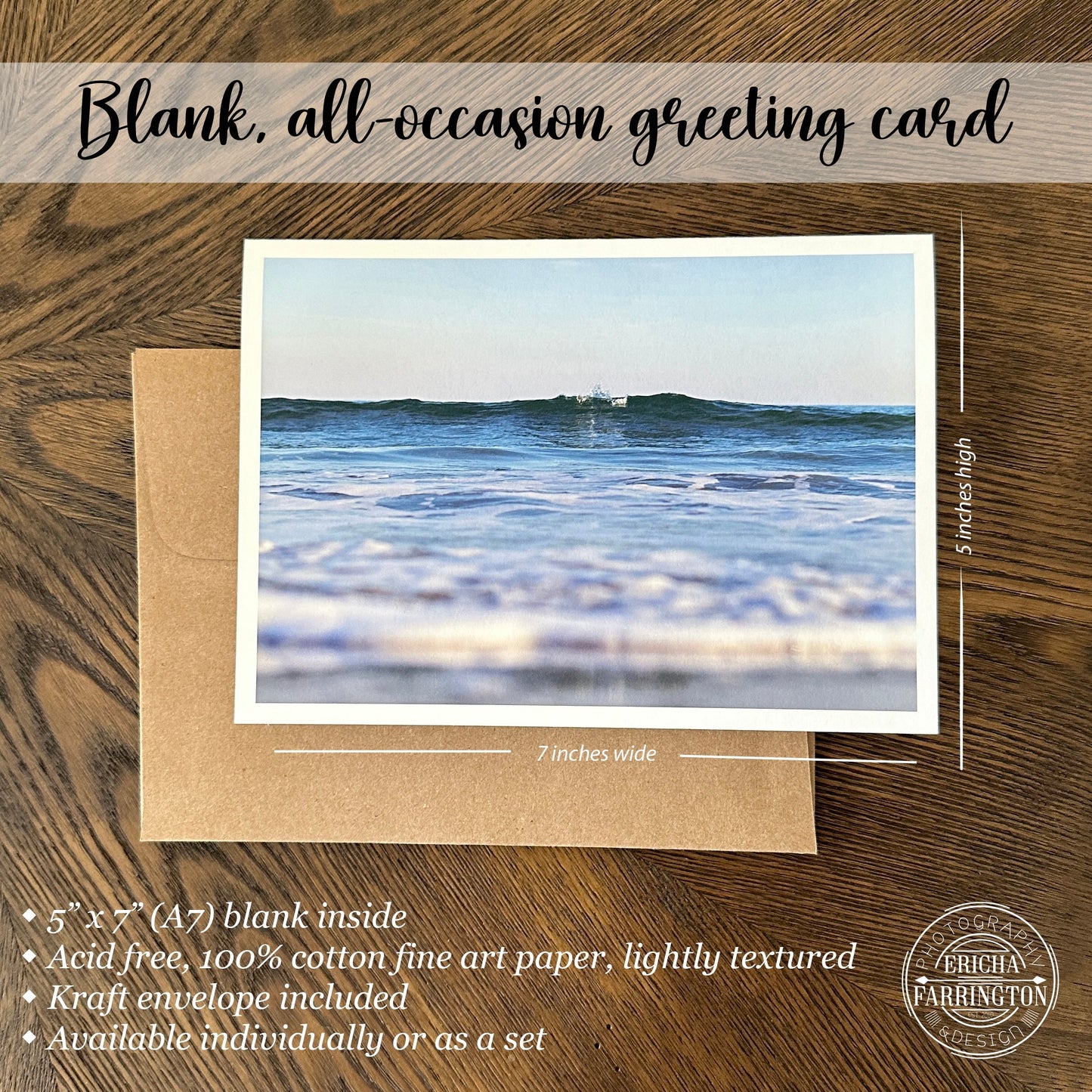 Colorful Beach Note Card